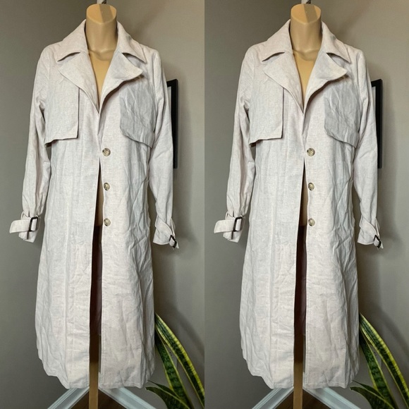 Anthropologie Blush Trench Coat - Picture 6 of 10